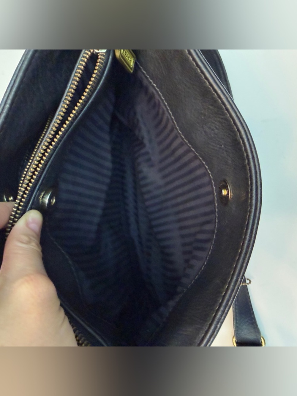 Vintage 90s Coach Sonoma Leather Shoulder Bag - Picture 10 of 12